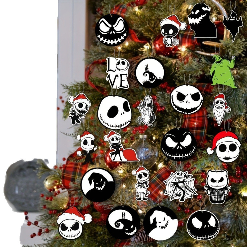 Fából készült függő dekorációkészlet – Independent márka, karácsonyi stílus, anyag: fa