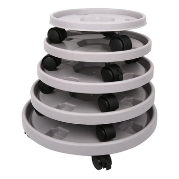 Κινούμενη ρητινώδης δίσκος για γλάστρες με ρόδες – κατάλληλη για χρήση σε δάπεδο, χύτευση με έγχυση, για οικία, κήπο και μπαλκόνι