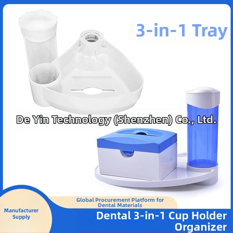 Fogorvosi szék pohártartóval, 3-in-1 szalvétatartóval és vastagított kiegészítő tálcával