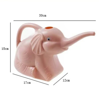 Κανάκι ποτίσματος σε σχήμα ελέφαντα με μακρύ στόμιο για οικιακή κηπουρική, PP, 2L, κανάτα/ψεκαστήρας