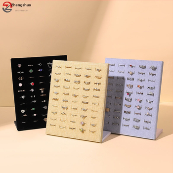 Държач за обици за витрина, тип L, пластмасов, с гъбено покритие, еднослоен, процес на пробиване