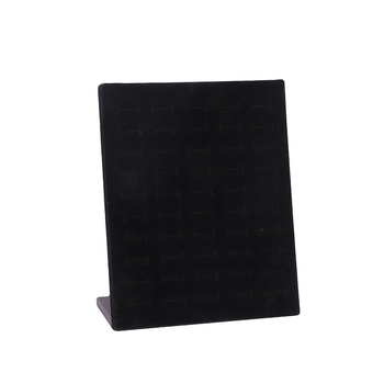 Ράφι επίδειξης σκουλαρικιών, τύπος L, πλαστικό με κάλυψη από σφουγγάρι, μονοστρωματικό, διαδικασία τρυπήματος