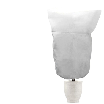 Ενισχυμένη προστατευτική κάλυψη φυτών από παγετό με κορδόνι | μη υφαντό ύφασμα πολυπροπυλενίου | χειμερινή προστασία και απότρεψη εντόμων