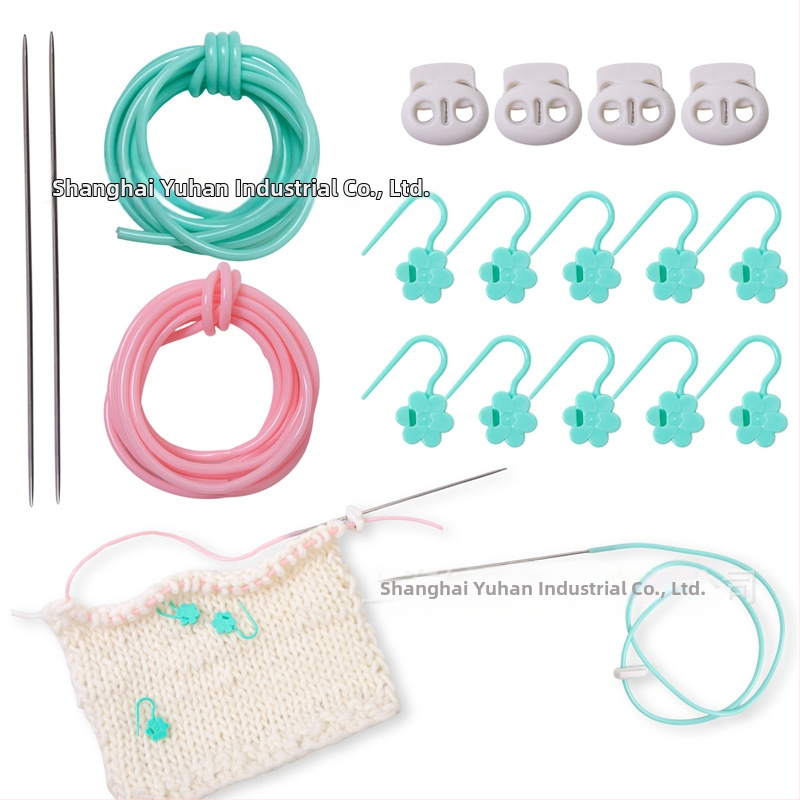 Megzimo akių laikiklis – rankovėms adata prieš slydimą, siūlui prieš išsivynimą, DIY įrankis (DIY įrankis, pritaikomas, mielas stilius)