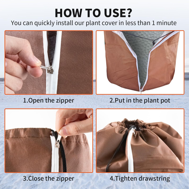 Градинска торбичка за растения – екологична и за защита на склонове, Oxford плат, водоустойчива, студоустойчива, прахоустойчива и UV защита