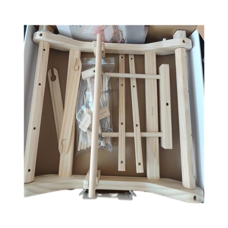 Medinės DIY audimo staklės – daugiafunkcinis rankų darbo žaislas paaugliams 7–14 metų