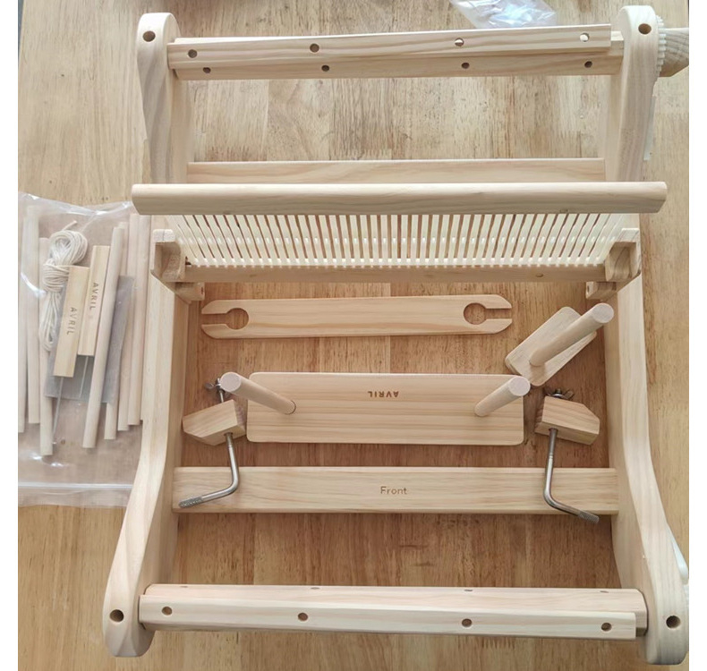 Medinės DIY audimo staklės – daugiafunkcinis rankų darbo žaislas paaugliams 7–14 metų