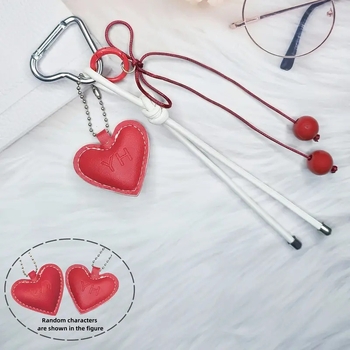 Κολιέ με κρεμαστό σε σχήμα κλειδιού, πλεγμένο κορδόνι, μοτίβο αγάπης, unisex, φθινόπωρο 2024