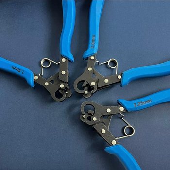 Πενσάκια για κοσμήματα με κυκλικό άκρο, 9-pin περιέλιξη και C-βρόχος, από ατσάλι υψηλού άνθρακα