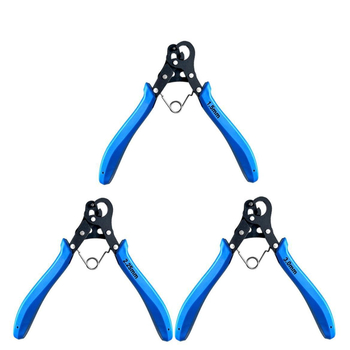 Πενσάκια για κοσμήματα με κυκλικό άκρο, 9-pin περιέλιξη και C-βρόχος, από ατσάλι υψηλού άνθρακα