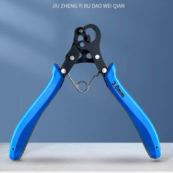 Πενσάκια για κοσμήματα με κυκλικό άκρο, 9-pin περιέλιξη και C-βρόχος, από ατσάλι υψηλού άνθρακα