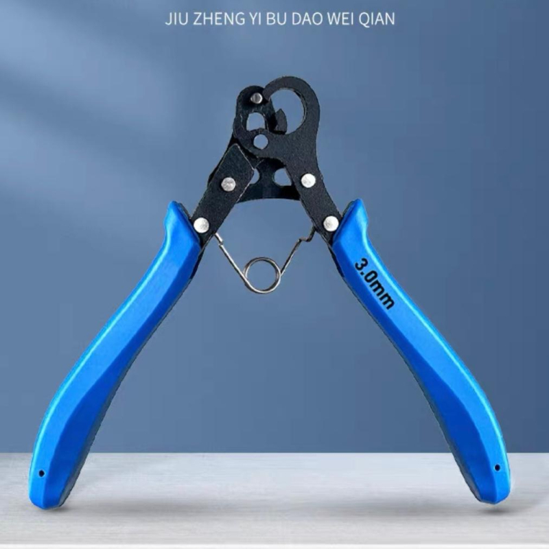 Ékszerkészítéshez gyöngyfűző fogó kerek orrú, 9 pin, C-gyűrű, magas szénacélból