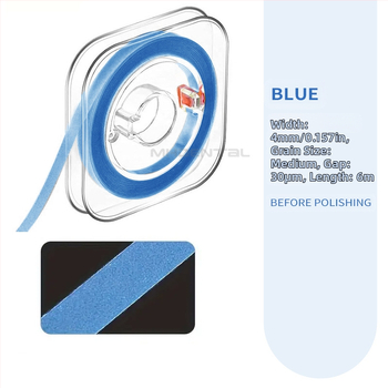 MEHO fogászati polírozó szalag – felnőtteknek, durva–közepes–fin csiszolás, nettó 9,5 g, Guangdong eredet