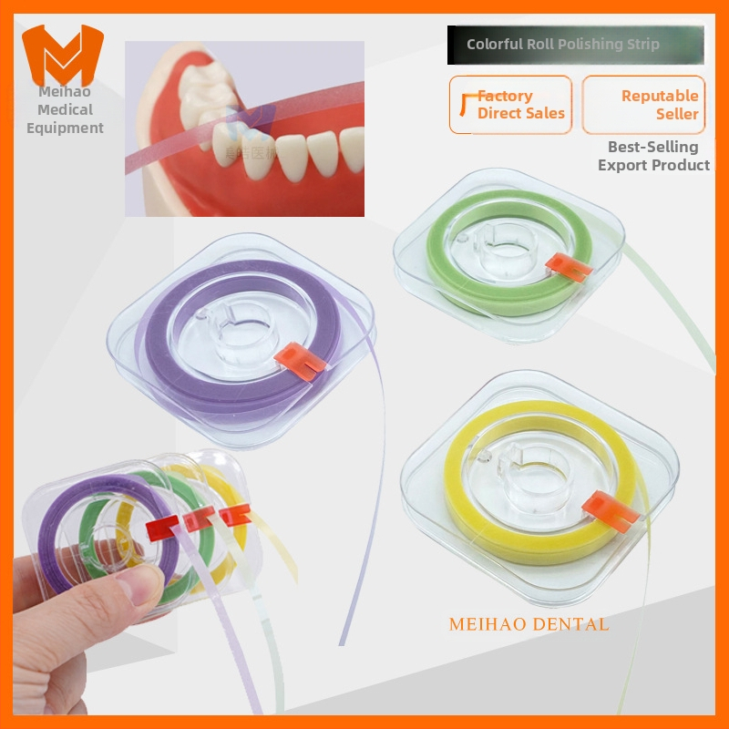 MEHO fogászati polírozó szalag – felnőtteknek, durva–közepes–fin csiszolás, nettó 9,5 g, Guangdong eredet