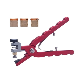 Σετ εργαλείων επισκευής ρολογιών για λουράκια από δέρμα και σιλικόνη — κοπή, τρύπημα οπών και λαβίδες για ελατήρια μπάρας