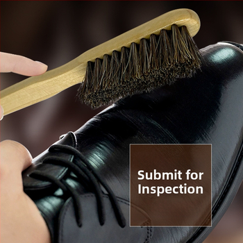 Batų šepetėlis su medine rankena, ilga plona rankena, arklių plaukų šereliai (priežiūra ir dezinfekcija; Yi Jieliang)