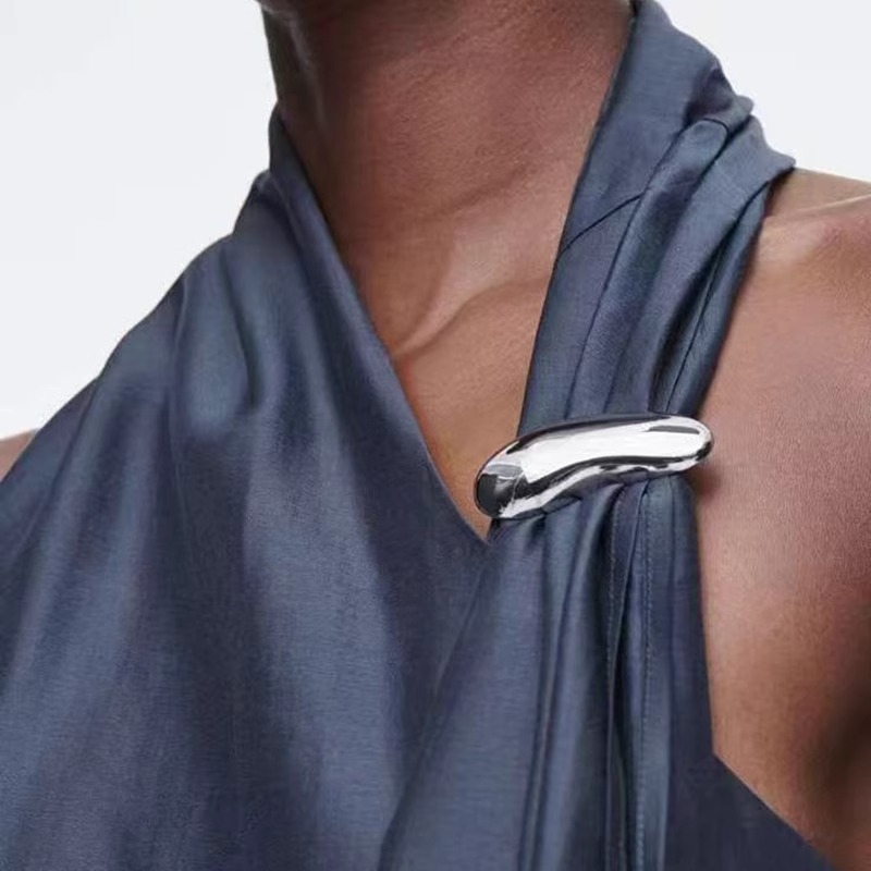 Γυναικεία καρφίτσα – μινιμαλιστικό γυαλιστερό κράμα, τονισμός μέσης για σακάκι, ηλεκτροπλατιωμένη, διακοσμητικό και δώρο