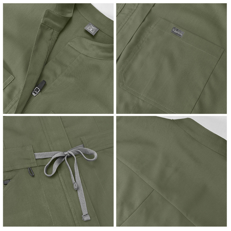 Vienos dalies cropped kombinezonos su lotoso lapų apykakle, žiediniais rankovėmis, drėgmę šalinantis poliesterio mišinys (≥95%), ruduo 2024