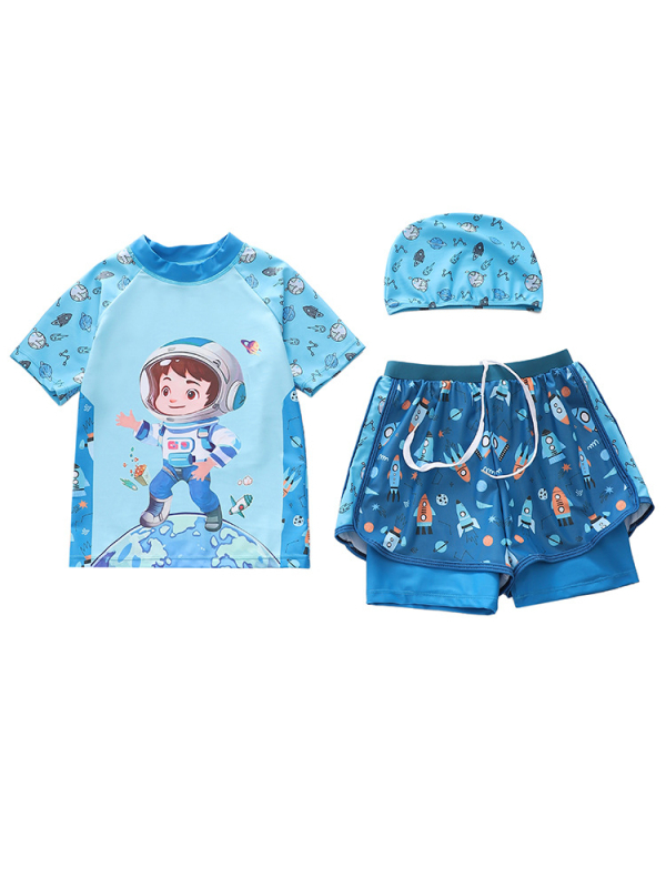 Yibaidu gyermekeknek készült különálló úszóruha, magas rugalmasságú poliészter anyag, 84% poliészter, bélés 98% poliészter, 2–13 éveseknek