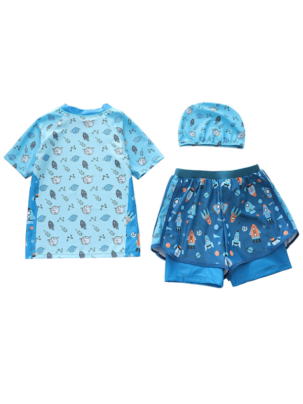 Yibaidu gyermekeknek készült különálló úszóruha, magas rugalmasságú poliészter anyag, 84% poliészter, bélés 98% poliészter, 2–13 éveseknek