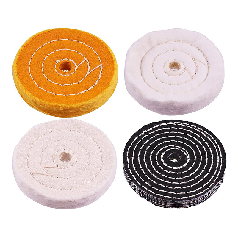 Audinio poliravimo ratas su veliūrine nugarėle; medžiaga: medvilnė; prekės ženklas: Yibaida; tipas: veliūrinė nugarėlė; tinka poliruoti metalams ir medienos drožybai