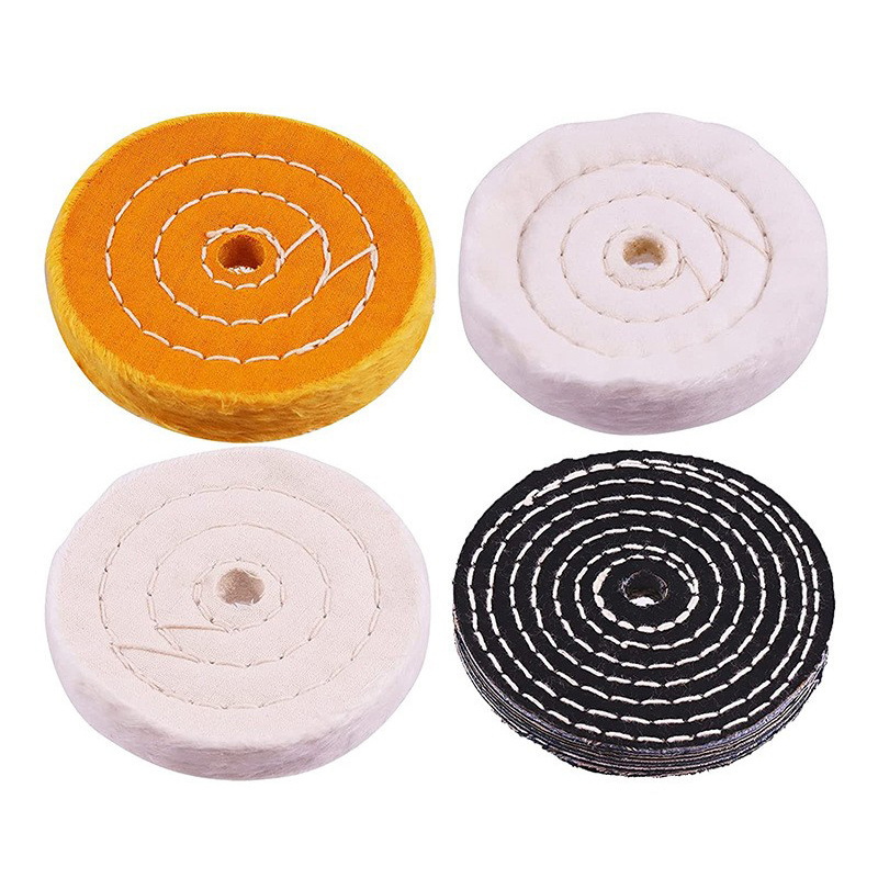 Audinio poliravimo ratas su veliūrine nugarėle; medžiaga: medvilnė; prekės ženklas: Yibaida; tipas: veliūrinė nugarėlė; tinka poliruoti metalams ir medienos drožybai