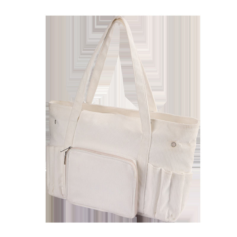 EB105 tároló táska - kocka alakú, corduroy anyag, többfunkciós utazáshoz