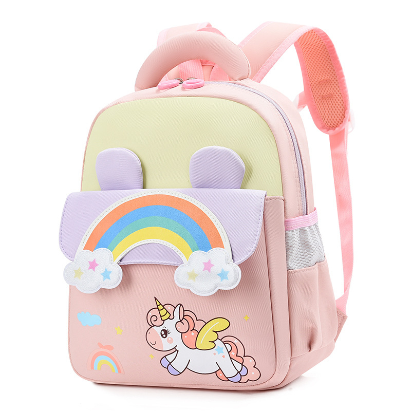 Детска раница за училище, Unisex, Oxford плат, дишаща, подплата найлон, пролет 2025