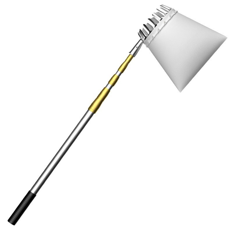 Τηλεσκοπικό εργαλείο συγκομιδής φρούτων με ψαλίδι για κλαδιά και γάντζο — ανοξείδωτο ατσάλι, 5–6 τμήματα, ρυθμιζόμενο μήκος