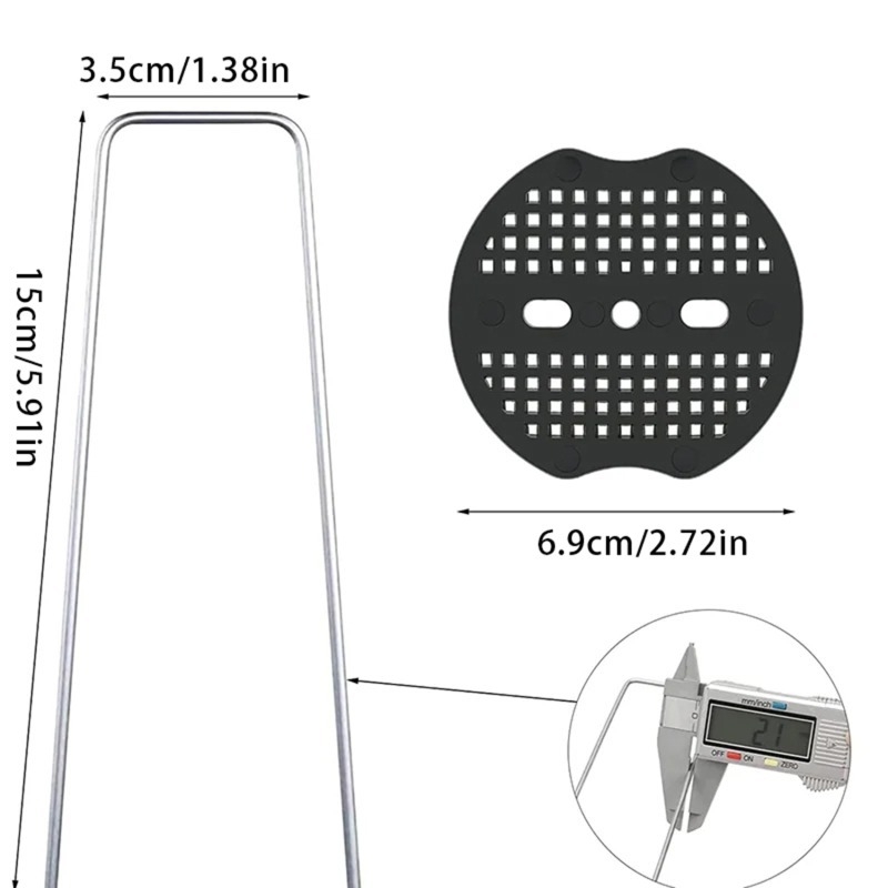 PP padlószeg külső kertészeti felhasználásra – öntözőcsövek, kerítések, műfüv és sátrak rögzítésére