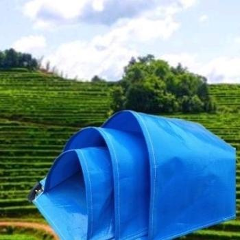 Hordozható mezőgazdasági gyümölcsszedő táska vászonból, vállon átvetős, tartós, kopásálló és vízálló