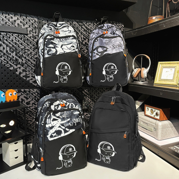 Σακίδιο αστροναύτη για μαθητές – unisex, νάιλον+δικτυωτό, χωρητικότητα 20–35 L, συμβατό με φορητό 10 ιντσών, πολυεστερική επένδυση, καμπύλοι ιμάντες ώμου