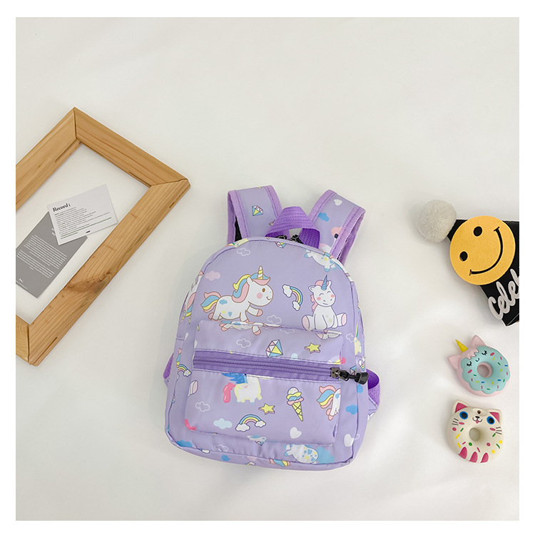 Gyerek hátizsák nylonból, légáteresztő és ultra könnyű, állatmintás, poliészter bélés, ívelt vállpántok, általános iskolásoknak, őszi szezon 2024