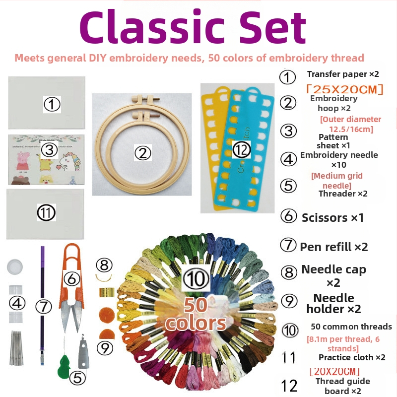 Σετ κεντήματος με σταυροβελονιάς με πολυεστερικές κλωστές, μοτίβο με γράμματα, για αρχάριους, γλυκό στυλ (Υλικό: Πολυεστέρας; Τύπος κεντήματος: Σταυροβελονιά; Στυλ: Γλυκό; Κατηγορία: Άλλο)