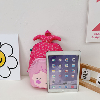 Iskolatáska gyerekeknek, koreai stílusú, nylon, cipzáras nyitás, kopásálló