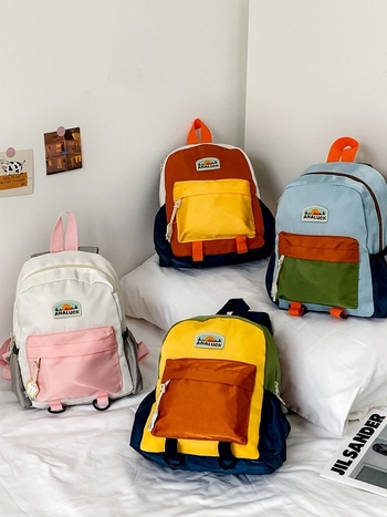 Unisex gyerek hátizsák Oxford anyagból, ultra könnyű és ellenálló, kapacitás 20 L alatt, görbült vállpántok