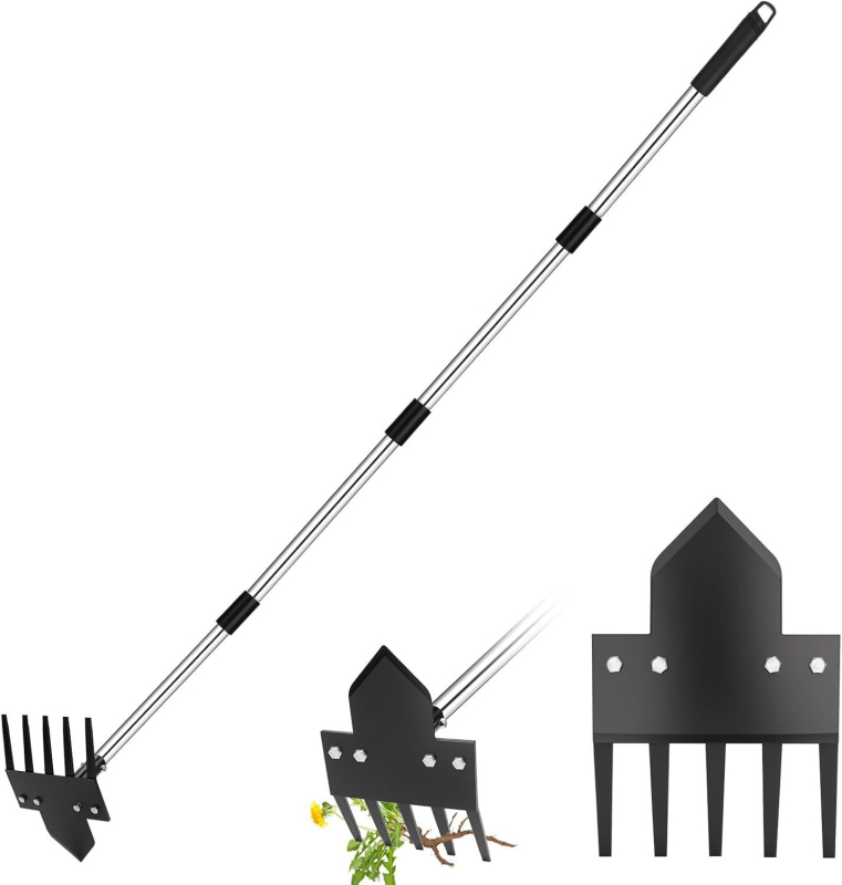 Gyomeltávolító eszköz hosszú nyéllel – rozsdamentes acél, márka RUIXUAN, más felhasználásokhoz