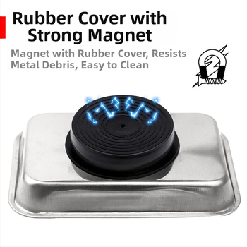 Μαγνητικός δίσκος αποθήκευσης βιδών, ανοξείδωτος χάλυβας, 1 σετ, οικιακή χρήση