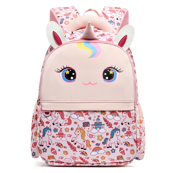 Παιδικό σακίδιο μονόκερος, καρτούν σχέδιο, μεγάλης χωρητικότητας (Oxford ύφασμα, επένδυση Nylon, για σχολική χρήση, παιδικό και γλυκό στυλ)