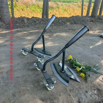 Rattaidestega umbrohuhooldusriist, esileidmise ja tagant tõmbe mehhanism, käsitsi umbrohutõrje lab, õõnes disain, sobib maisile ja köögiviljadele