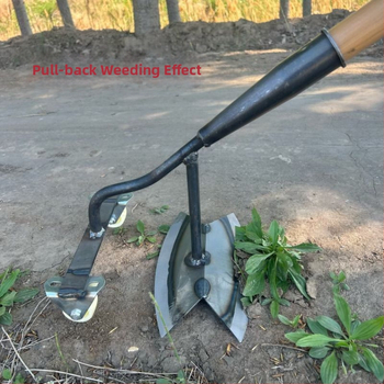 Rattaidestega umbrohuhooldusriist, esileidmise ja tagant tõmbe mehhanism, käsitsi umbrohutõrje lab, õõnes disain, sobib maisile ja köögiviljadele