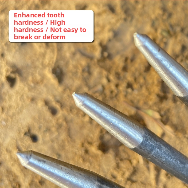 Градинска железна грабла с гъсти зъби за разрохкване на почвата – заварен фермерски инструмент