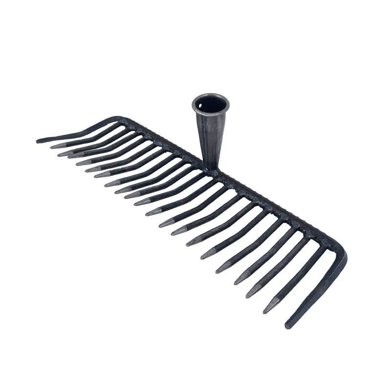 Plieninė grėblė sodo su tankiais dantimis žemės atpalaidavimui – suvirinta žemės ūkio priemonė