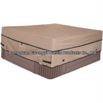 Κάλυμμα εξωτερικής μπανιέρας SPA, προστασία από σκόνη και αδιάβροχο, ύφασμα πολυεστέρα 90% με επένδυση PVC, προσαρμογή επεξεργασίας, κατασκευή από ένα κομμάτι, μοντέρνο μινιμαλιστικό στυλ