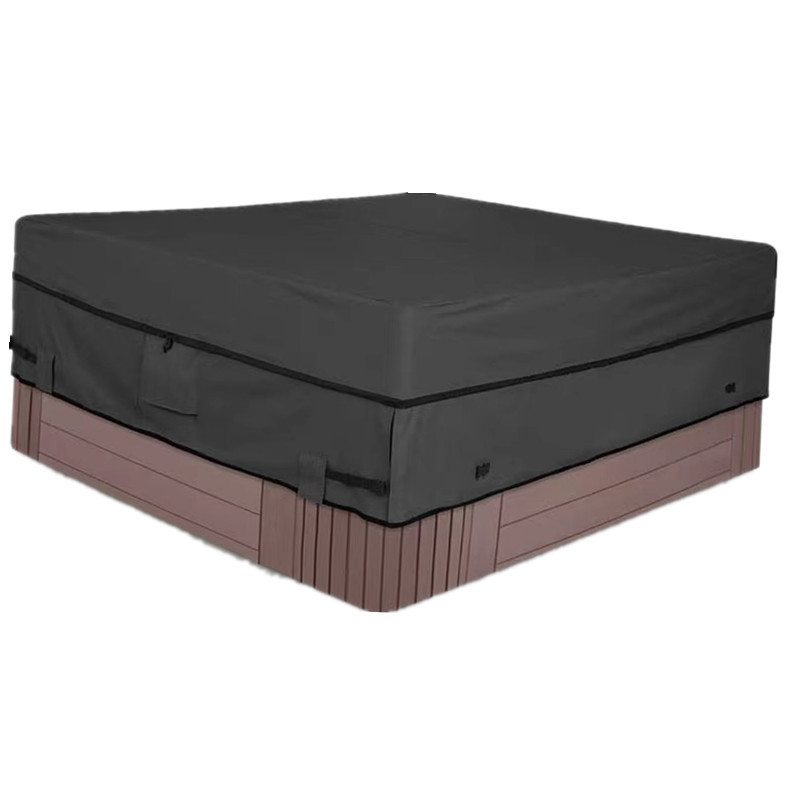 Κάλυμμα εξωτερικής μπανιέρας SPA, προστασία από σκόνη και αδιάβροχο, ύφασμα πολυεστέρα 90% με επένδυση PVC, προσαρμογή επεξεργασίας, κατασκευή από ένα κομμάτι, μοντέρνο μινιμαλιστικό στυλ