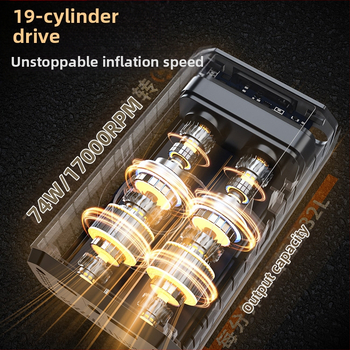 Portatīva automobiļa gaisa sūknis ar riepu spiediena mērītāju, 12V, 120W, 30 L/min, digitālais displejs