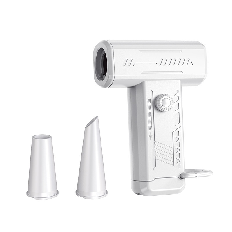 Mini USB kézi ventilátor LED-fénnyel, brushless motor, 3 sebesség, beépített 2000-4000 mAh akkumulátor, akár 12 órás üzemidő