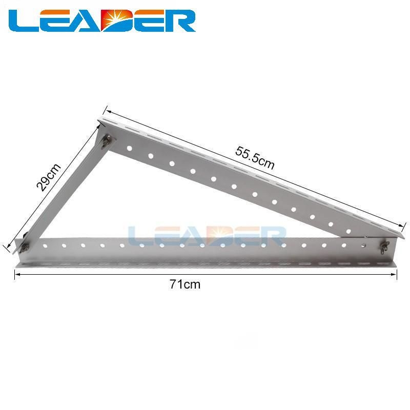 Aliuminio lydinio trikampis laikiklis saulės panelėms su daug skylučių, skirtas RV/jachtos stogui | Modelis SY-ALB-02 | Medžiaga: Aliuminio lydinys | Svoris: 3,2 kg