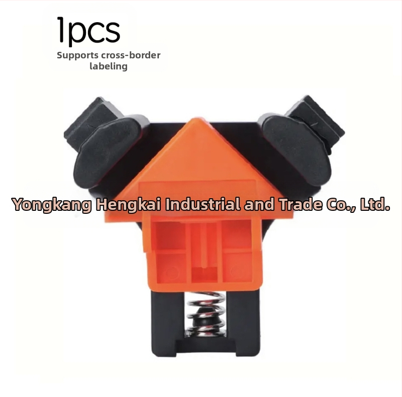 Medžio darbams stačiakampis spaustukas, 90°, reguliuojamas fiksatorius, ABS/PP medžiaga