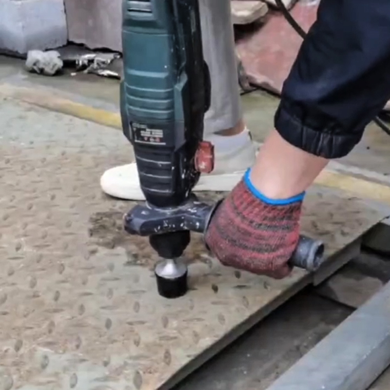 Електрически чук с гумена глава, чук с кръгла дръжка за плочки и метални листове, пластмасова конструкция